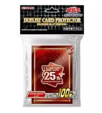 Imported Yu-Gi-Oh! Duelist Card Protectors - 25th Anniversary "Quarter Century" Red (100-Pack)