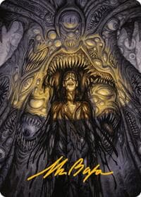 Chthonian Nightmare Art Card (Gold-Stamped Signature)