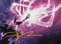 Flare of Malice Art Card (Gold-Stamped Signature)