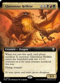 Gluttonous Hellkite (Extended Art) (Ripple Foil)