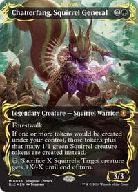 Chatterfang, Squirrel General (Borderless) (Raised Foil)