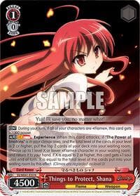 Things to Protect, Shana