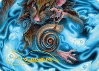 Mind Spiral Art Card (Gold-Stamped Signature)