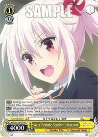 As a Female Student, Matsuri