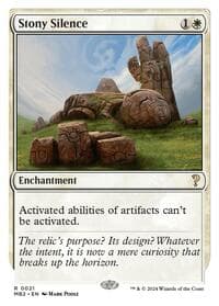 Stony Silence (White Border)