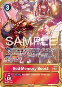 Red Memory Boost! - P-035 (Premium Card Collection - Memory Boost! Set)