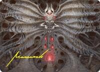 Valgavoth, Terror Eater Art Card (Gold-Stamped Signature)