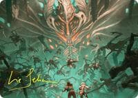 Valgavoth's Onslaught Art Card (Gold-Stamped Signature)