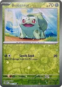 Bulbasaur - 001/165 (Reverse Cosmos Holo) (Costco Exclusive)