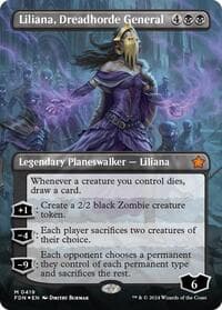 Liliana, Dreadhorde General (Borderless) (Mana Foil)