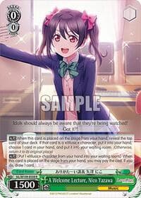 A Welcome Lecture, Nico Yazawa