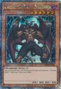 Destiny HERO - Malicious (Quarter Century Secret Rare)