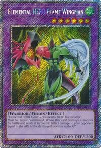 Elemental HERO Flame Wingman (Platinum Secret Rare)
