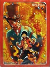 One Piece Card Game Official Sleeves: Devil Fruits Collection Vol. 2 - Sabo & Luffy  (10-Pack)