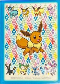 Pokemon TCG: Eevee Prismatic Card Sleeves (Blue Frame) (65-Pack)