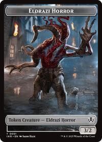 Eldrazi Horror // Human Soldier (0003) Double-Sided Token