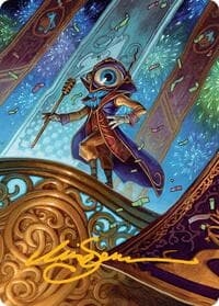Vnwxt, Verbose Host Art Card (Gold-Stamped Signature)