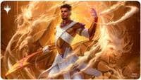 Aetherdrift Playmat for Magic: The Gathering - Borderless Racer 3: Basri, Tomorrow's Champion