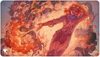 Aetherdrift Black Stitched Playmat for Magic: The Gathering - Special Guest: Chandra's Ignition