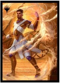 Aetherdrift - Borderless Racer 3: Basri, Tomorrow's Champion Deck Protector Sleeves for Magic: The Gathering (100-pack)