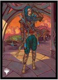 Aetherdrift - Borderless Racer 1: Sita Varma, Masked Racer Deck Protector Sleeves for Magic: The Gathering (100-pack)