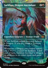 Sarkhan, Dragon Ascendant (0413) (Showcase) (Halo Foil)