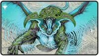 Tarkir: Dragonstorm Black Stitched Playmat for Magic: The Gathering - Temur