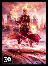 30th Anniversary: Chandra, Torch of Defiance Limited Card Sleeves for Magic (80-Pack)