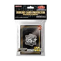 Imported Yu-Gi-Oh! Duelist Card Protectors - 25th Anniversary "Quarter Century" Black (100-Pack)