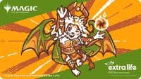 Extra Life 2024 Playmat for Magic: The Gathering - Pixel Ajani