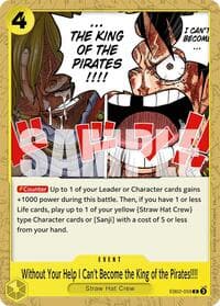 Without Your Help I Can't Become the King of the Pirates!!!!