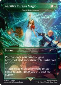Aerith's Curaga Magic - Heroic Intervention (Rainbow Foil)