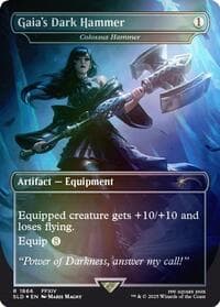Gaia's Dark Hammer - Colossus Hammer (Rainbow Foil)