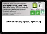 Code Card - Slashing Legends Tin [Zacian ex]