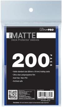 PRO-Matte Standard Deck Protector Sleeves - Blue (200-Pack)