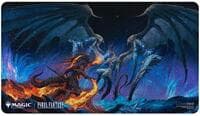 FINAL FANTASY Holofoil Playmat for Magic: The Gathering - Bahamut and Ifrit