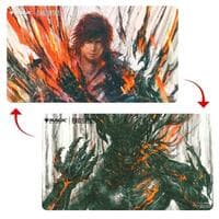 FINAL FANTASY Double Sided Playmat for Magic: The Gathering - Premium Clive, Ifrit's Dominant