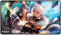 FINAL FANTASY Black Stitched Playmat for Magic: The Gathering - Premium Y'shtola Rhul