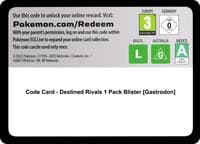 Code Card - Destined Rivals 1 Pack Blister [Gastrodon]