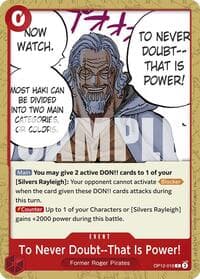 To Never Doubt--That Is Power!