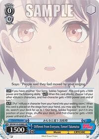 Different From Everyone, Tomori Takamatsu (SR)