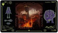 Edge of Eternities Holofoil Playmat - Red Mythic for Magic: The Gathering