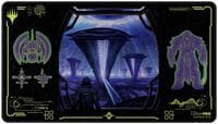 Edge of Eternities Holofoil Playmat - Black Mythic for Magic: The Gathering