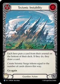 Tectonic Instability