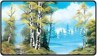 Bob Ross Black-Stitched Playmat - Lakeside Path