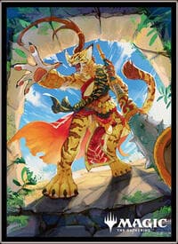 Magic: The Gathering Player's Card Sleeve - Foundations - Qala, Ajani's Pridemate (80-Pack)