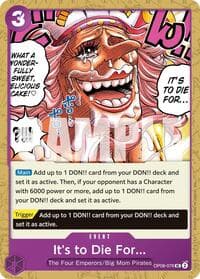 It's to Die For (Reprint)