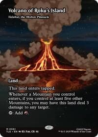 Volcano of Roku's Island - Valakut, the Molten Pinnacle (Borderless)