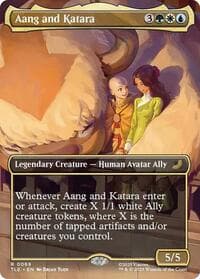 Aang and Katara (Borderless)