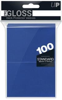 PRO-Gloss Standard Deck Protectors - Blue (100-Pack) (Modern Logo)